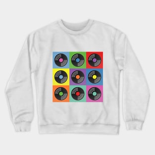 Vinyl music pop art Crewneck Sweatshirt